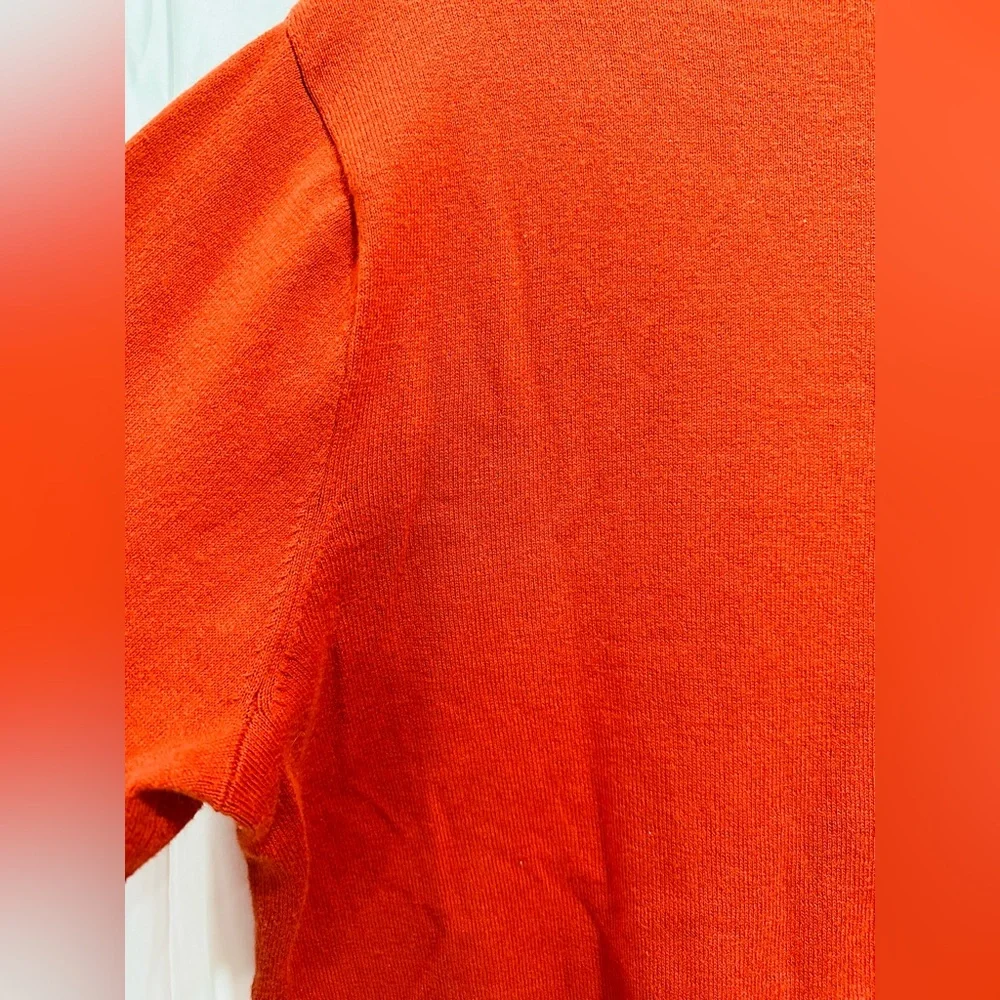 J.Crew 100% Cotton Crewneck Men’s Sweater  Orange‎ Size L